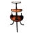 19th-Century Georgian Three-Tier Demilune Mahogany Wine Butler or Plant Stand For Sale