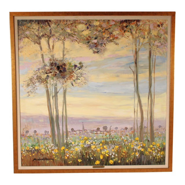 French Impressionist Landscape Painting by Michael Henry (1928-2016) For Sale