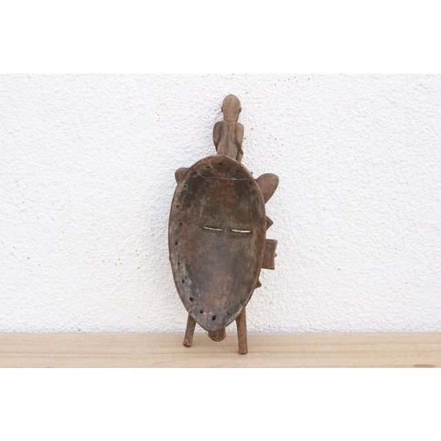 Wood Guardian Figure, African Tribal Mask For Sale - Image 7 of 8