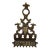 Antique Moroccan Cast Brass Hanukkah Lamp Menorah 19th Century Judaica Oil Lamp For Sale