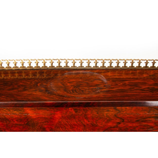 Pair of English Regency Rosewood Bookcase Cabinets Att. John McLean C. 1820 For Sale - Image 10 of 18