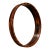 Monumental Brazilian Modern Round Mirror in Rosewood, 1960s For Sale
