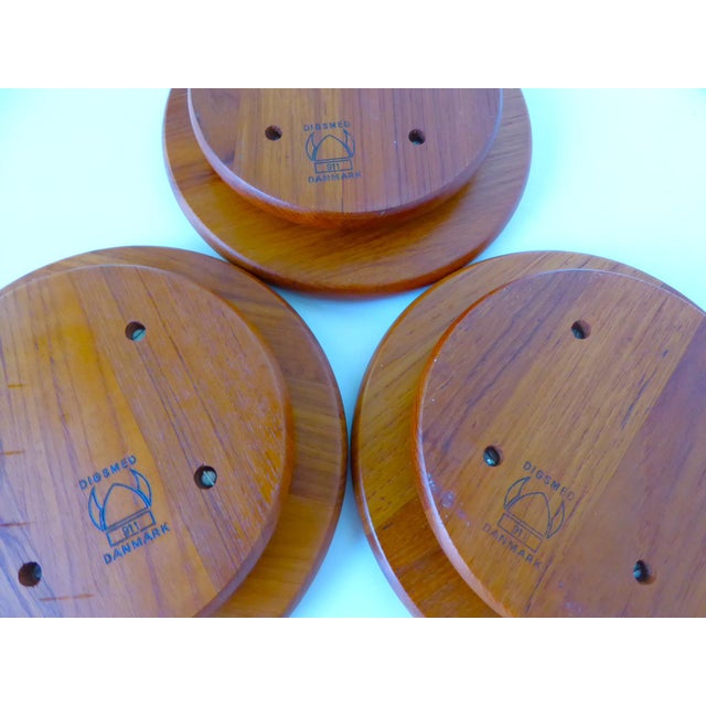 1960s Scandinavian Modern Digsmed Teak Rotating Lazy Susans, Denmark- Set of 3 For Sale - Image 10 of 11