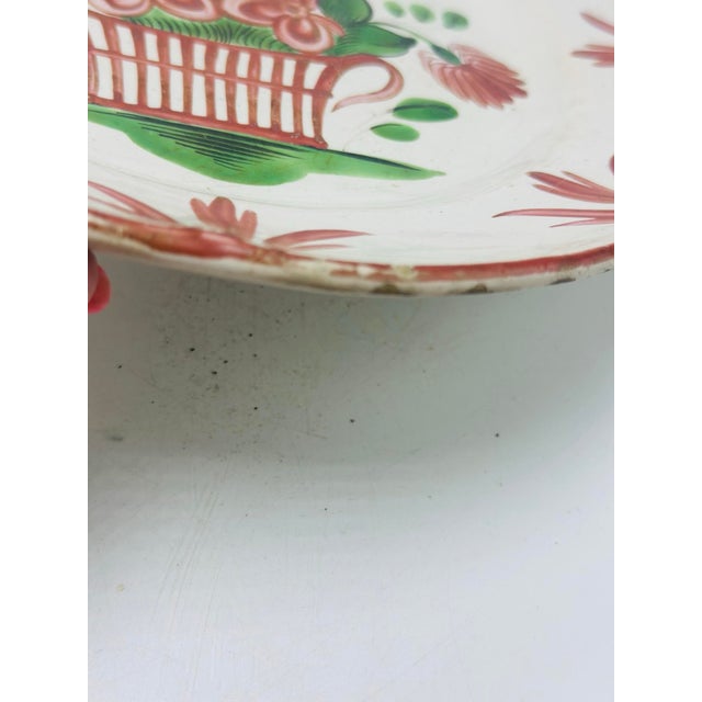 Folk Art Hand Crafted Folk Art Plate For Sale - Image 3 of 5