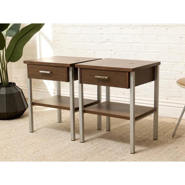 Brown Pair of Vintage Vista of California Nightstands For Sale - Image 8 of 9