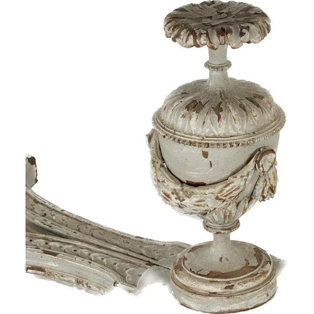 French 19th Century Louis XVI Style Painted Wood Console Table For Sale - Image 3 of 9