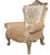 18c Style Phyllis Morris Large Embroidered Bergere Throne Chair.