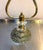 1960s-70s Brass Filigree/Glass Double Tulip Lamp For Sale - Image 4 of 5