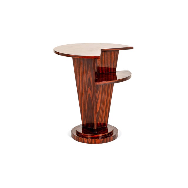 Art Deco Indian Rosewood Side Tables or Nightstands, Set of 2 For Sale - Image 9 of 14
