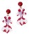 KOÏ, Pendant earrings, Rouge & Blanc, Stud For Sale