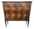 Mid-Century Italian Art Deco Walnut Burl and Mirror Mosaic Dry Bar Cabinet by Paolo Buffa, 1940s For Sale