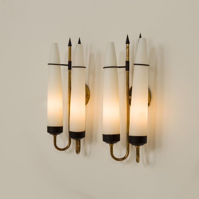 Stilnovo Mid-Century Modern Italian Wall Lights from Stilnovo, 1960s, Set of 2 For Sale - Image 4 of 13
