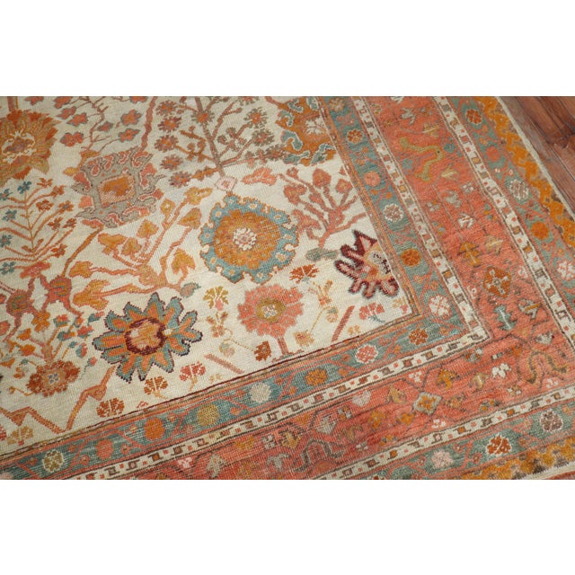 Zabihi Collection Antique Turkish Oushak Rug - 9'4" x 11' For Sale - Image 12 of 12