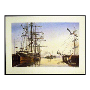 Pete Peterson "Hercules" Hand Signed Art Print Offset Litho Ships