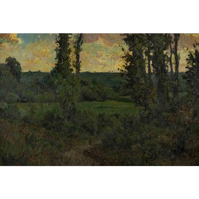 Gigi Comolli, Lombard Landscape, Oil Painting, 1928 For Sale - Image 3 of 5