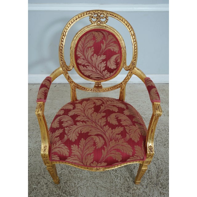 Age: Approx: 25 Years Old Details: Gold Leaf Finish w. Red Undertone Highlights Possibly Italian Made Very Clean Well...
