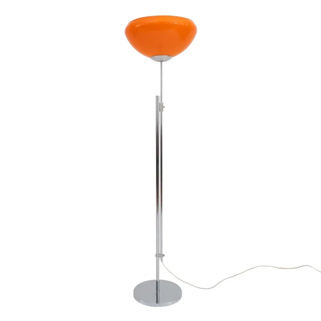 Space Age Orange Floor Lamp, 1960s For Sale - Image 6 of 6