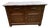 Antique French Art Deco Style Marble Top Oak Wood Cabinet Sideboard With Geometric Front For Sale