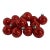 Vintage Red Glass Holiday Ball Ornaments - Set of 14 For Sale