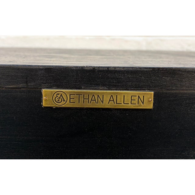 Late 20th Century Ethan Allen Vivianne Chinoiserie Serpentine Console Sideboard For Sale - Image 14 of 14