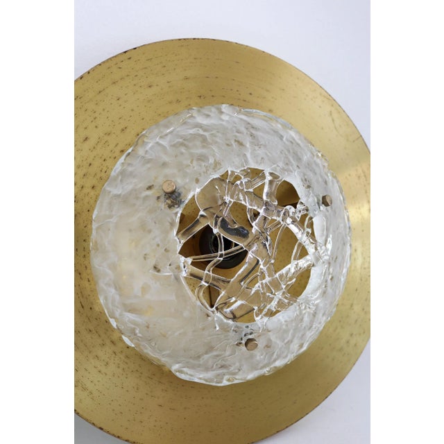 Italian Flush Mounts in Brass by Angelo Brotto for Esperia, 1970s, Set of 2 For Sale - Image 11 of 18