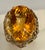 Metal 20 Carat Natural Oval Citrine Cocktail Ring in 14 Karat Yellow Gold, Estate For Sale - Image 7 of 18