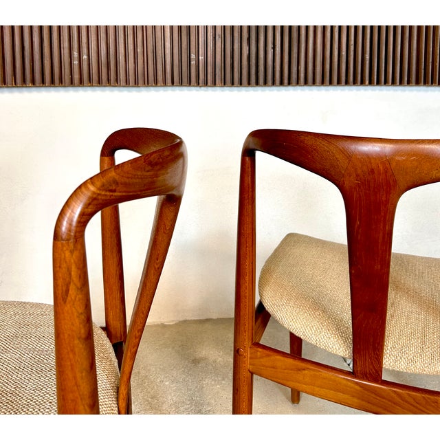 Set of Juliane Dining Chairs in Teak by Johannes Andersen for Uldum Møbelfabrik, Denmark, 1960s For Sale - Image 10 of 17