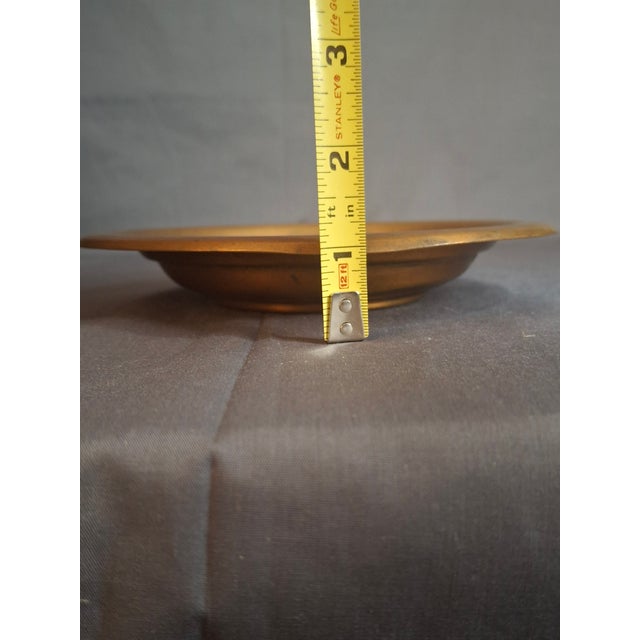 Mid-Century Modern Rare 1948 Transition Copper Plate Tzfat Canaan Workshop Palestine & Israel Marks For Sale - Image 3 of 15