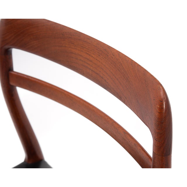 Alf Aarseth Gustav Bahus Model 145 Danish Dining Chairs Black Vinyl Seats Three Available For Sale - Image 13 of 15