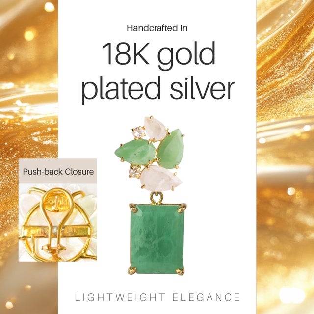 San Diego Earrings Omega Post- 2 Pieces For Sale - Image 4 of 7