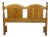 Broyhill Premier Early American Country Style Solid Oak Queen Size Headboard 6510-56 For Sale