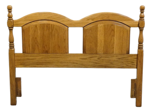 Broyhill Premier Early American Country Style Solid Oak Queen Size Headboard 6510-56