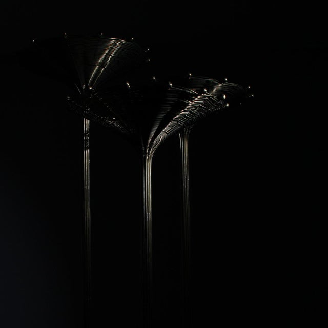 Brass Papyrus Floor Lamp by Nucci Valsecchi, Italy, 1970s For Sale - Image 17 of 18