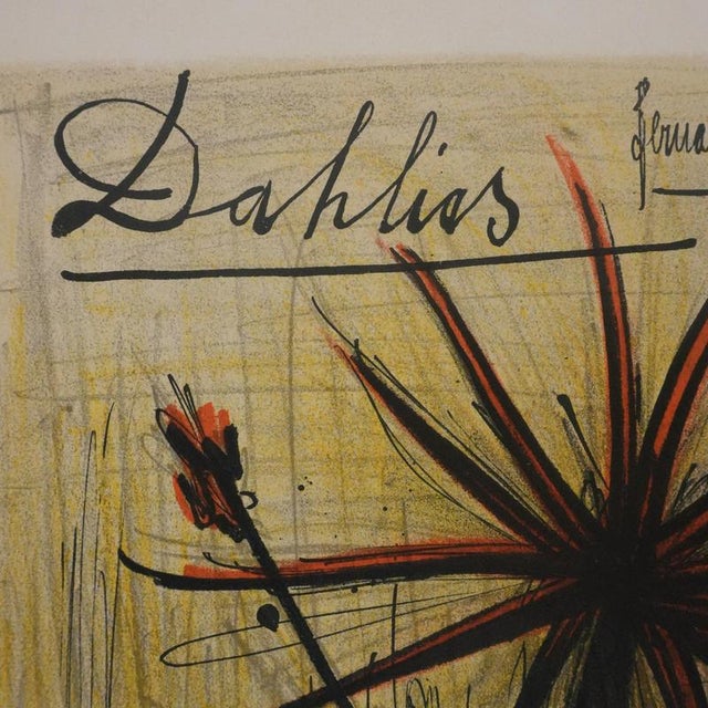 Bernard Buffet, The Dahlias, 1966, Lithograph For Sale - Image 7 of 8