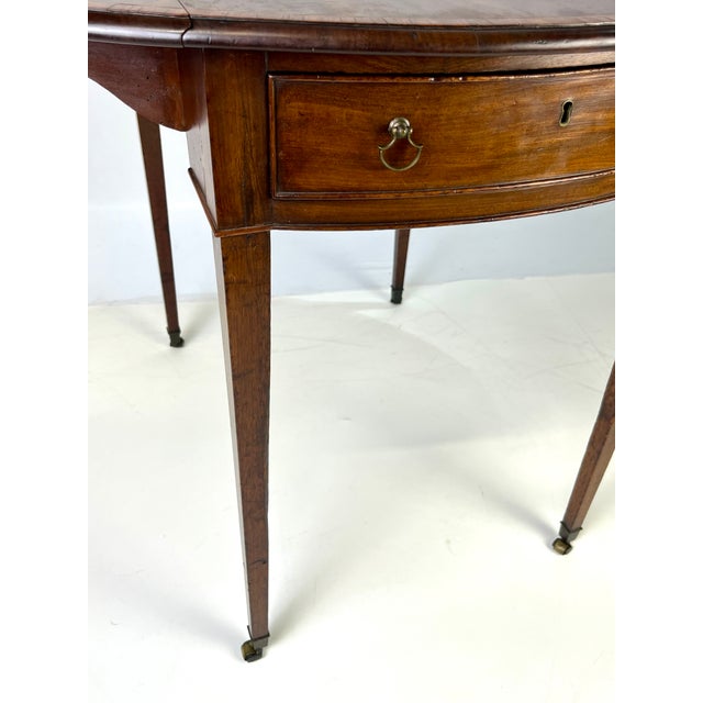 Early 19th Century Period Georgian Mahogany Pembroke Table With Banded Edge For Sale - Image 17 of 18