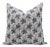 Fabdivine Indian Block Print Cushion Cover 22x22 Inch Off-White Linen-Pushp Shamita For Sale