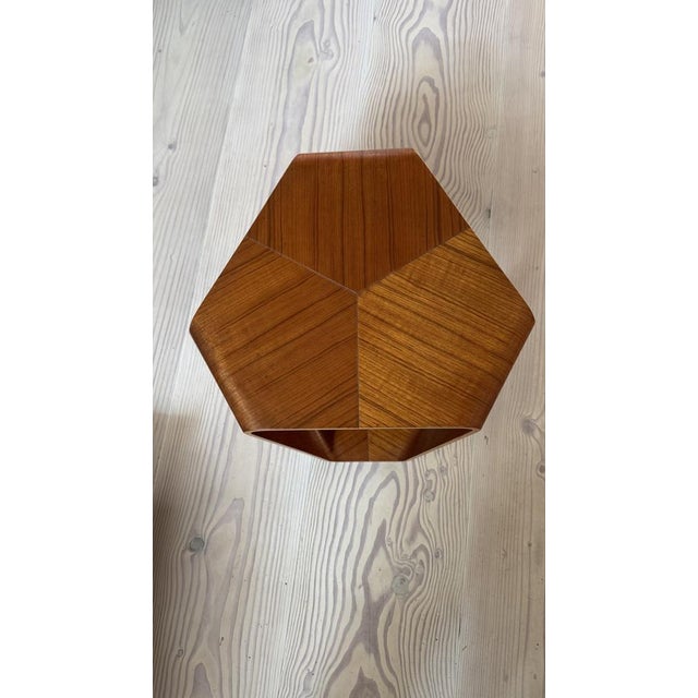 Japanese Stool in Plywood and Wood Veneer by Reiki Tanabe for Tendo Mokpo, 1960s For Sale - Image 9 of 10