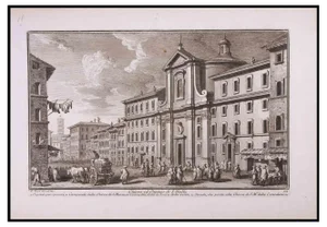 Giuseppe Vasi, Chiesa ed Ospizio di S. Gallo, Etching, Late 18th Century