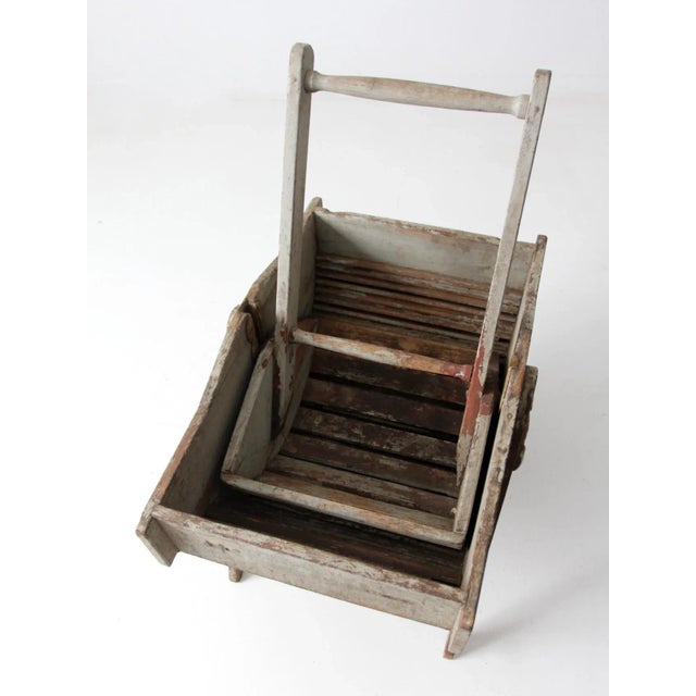 Antique Rocking Laundry Wash Tub For Sale - Image 10 of 13