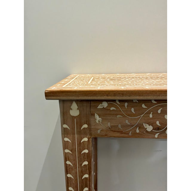 2020s Made Goods Co Tamsin Teak & Bone Console For Sale - Image 5 of 9