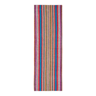 Vintage Chaput Kilim Wool Runner With Stripes Design by Rug & Kilim, 1950-1959 For Sale