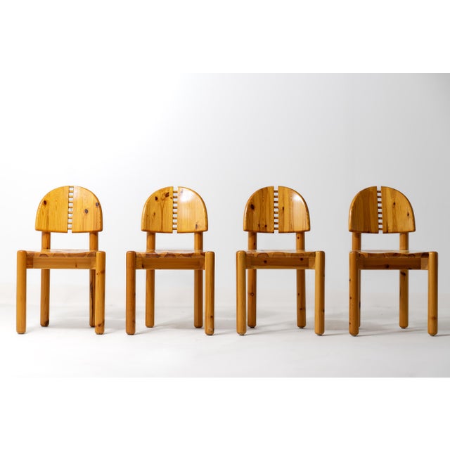 Dining Chairs in Pine from Rainer Daumiller, 1970s, Set of 4 For Sale - Image 3 of 16