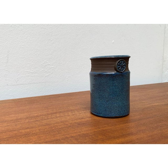 Mid-Century Scandinavian Studio Pottery Vase with Seal Ornament, 1960s For Sale - Image 14 of 18