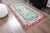 Teal 1970s Vintage Handmade Wool Cotton Area Rug For Sale - Image 8 of 11