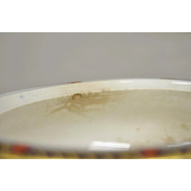 Blue Antique English Ironstone Diamond Patent Covered Sauce Tureen With Underplate For Sale - Image 8 of 12