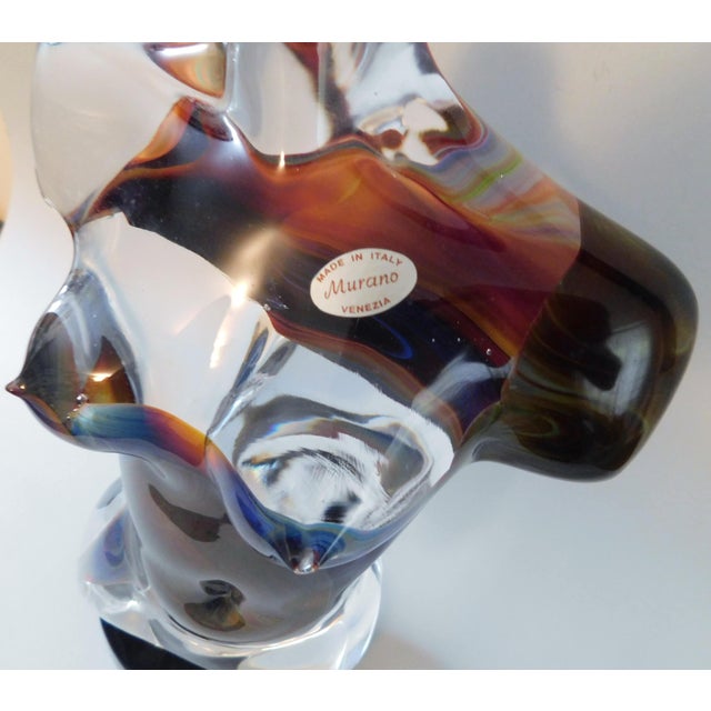 Glass 1980s Murano Glass Sculpture by A. Maurizio For Sale - Image 7 of 8