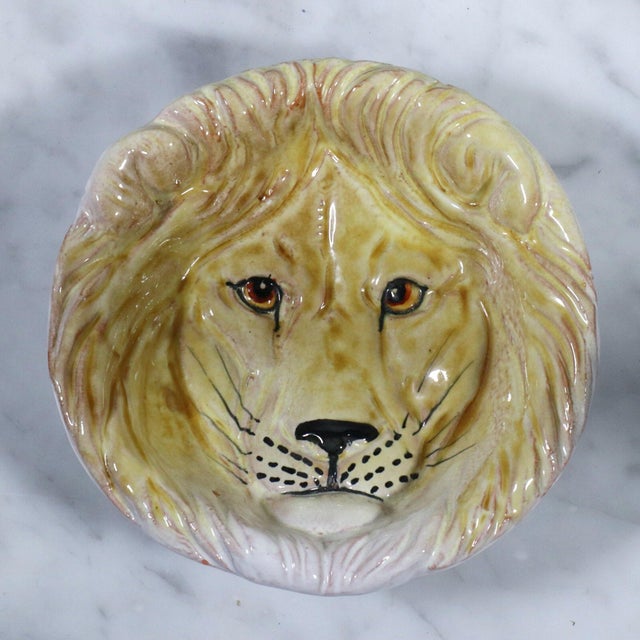 70's Italian Taste Seller by Sigma Lion and Tiger Plates - Set of 3 For Sale - Image 4 of 8