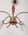 Vintage Italian Pendant Light in Red Metal and Glass, 1960s For Sale - Image 4 of 9
