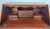 Brown Vintage Writing Bureau Desk in Leather and Mahogany, 1960 For Sale - Image 8 of 18