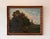 Original landscape painting on a solid wood panel. The artwork depicts a peaceful rural scene featuring grazing cattle...